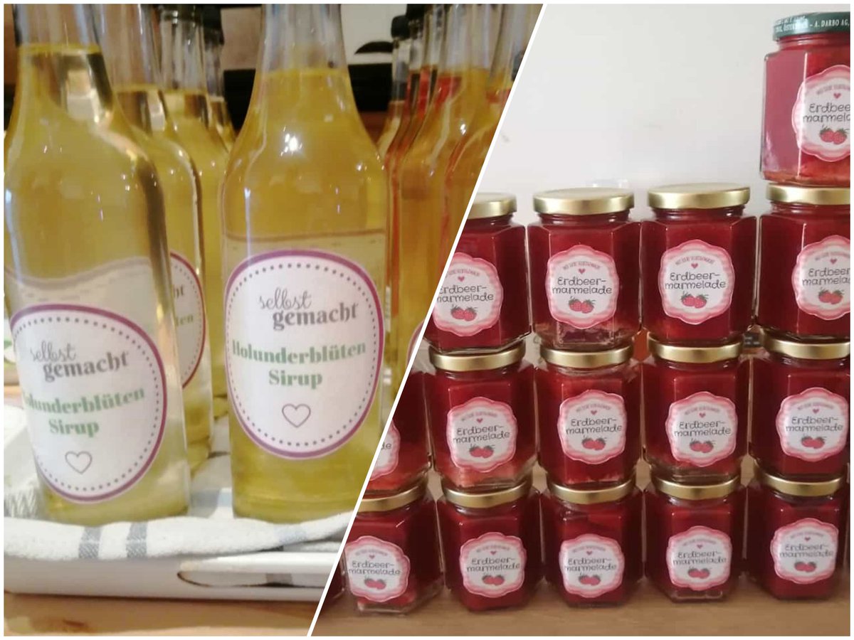 RollingSohn's tweet photo. Hoffentlich klappt das heuer besser, letztes Jahr ist uns der #Holundersirup leider kaputt gegangen ... 

Erdbeermarmelade ist sowieso immer ein Highlight! 
#homemade #rabenvater https://t.co/KWGrSMKkOC