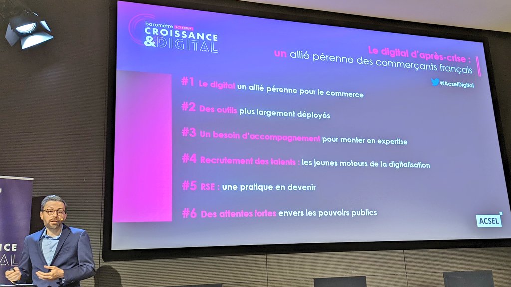 fredcavazza's tweet photo. Synthèse des enseignements du 6e baromètre Croissance & Digital : contribution effective au CA (pour 51%), plus d'outils, besoin d'accompagnement et de recrutement, RSE et soutien de l'État.
#TransfoNum #CroissanceNum
> https://t.co/vCV7d07cYG https://t.co/onntpKPEUa