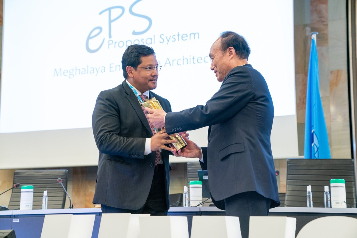 MeghalayaGov's tweet photo. Meghalaya wins #WSISAward by UN held yesterday at Geneva, Switzerland @DiprMeghalaya (https://t.co/Zm7agdb0We) https://t.co/dH35uNtNc4