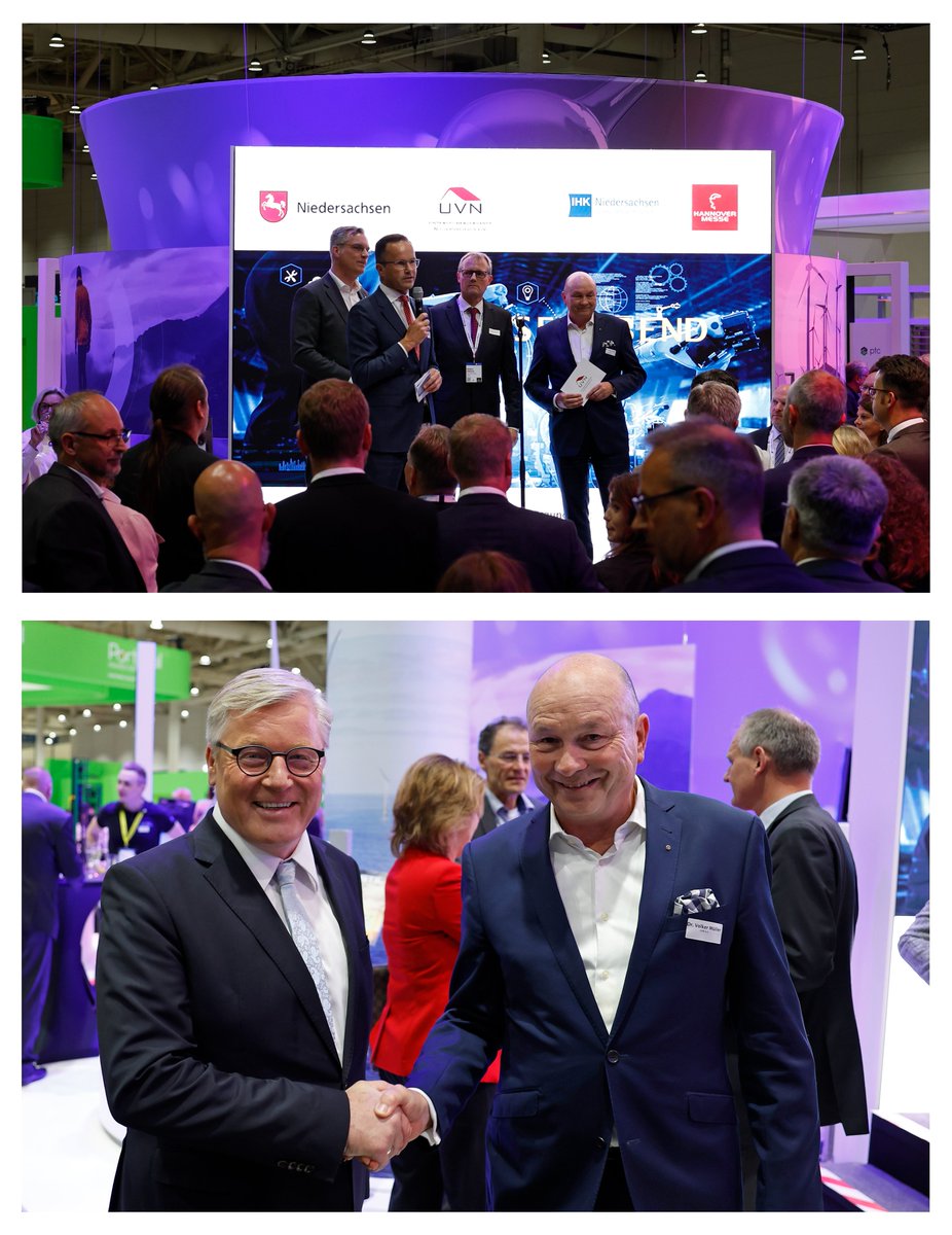 #HM22: wir sind beeindruckt von geballter Forschung, Technologie &amp; Trends! Ein Highlight, der #NIEDERSACHSENABEND mit Minister <a href="/althusmann/">Bernd Althusmann</a>, IHKN stellv.<a href="/ihk_hannover/">IHK Hannover</a>&amp; <a href="/deutschemesse/">Deutsche Messe</a>! Dank an <a href="/Conti_Industry/">Continental Industry</a>, <a href="/SZAG_Karriere/">Salzgitter AG - HR</a>, #TÜVNord &amp; #Niedersachsen. Mehr >lnkd.in/d2cw2Gp