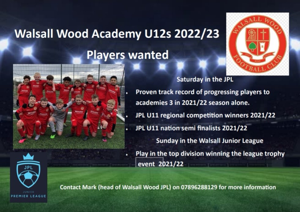 🔴⚪️ JUNIOR PLAYERS NEEDED ⚪️🔴

Is your child an aspiring Sam Unitt or Jai Verma, get in touch with Mark, Head of our JPL🤙

#FTGOTW