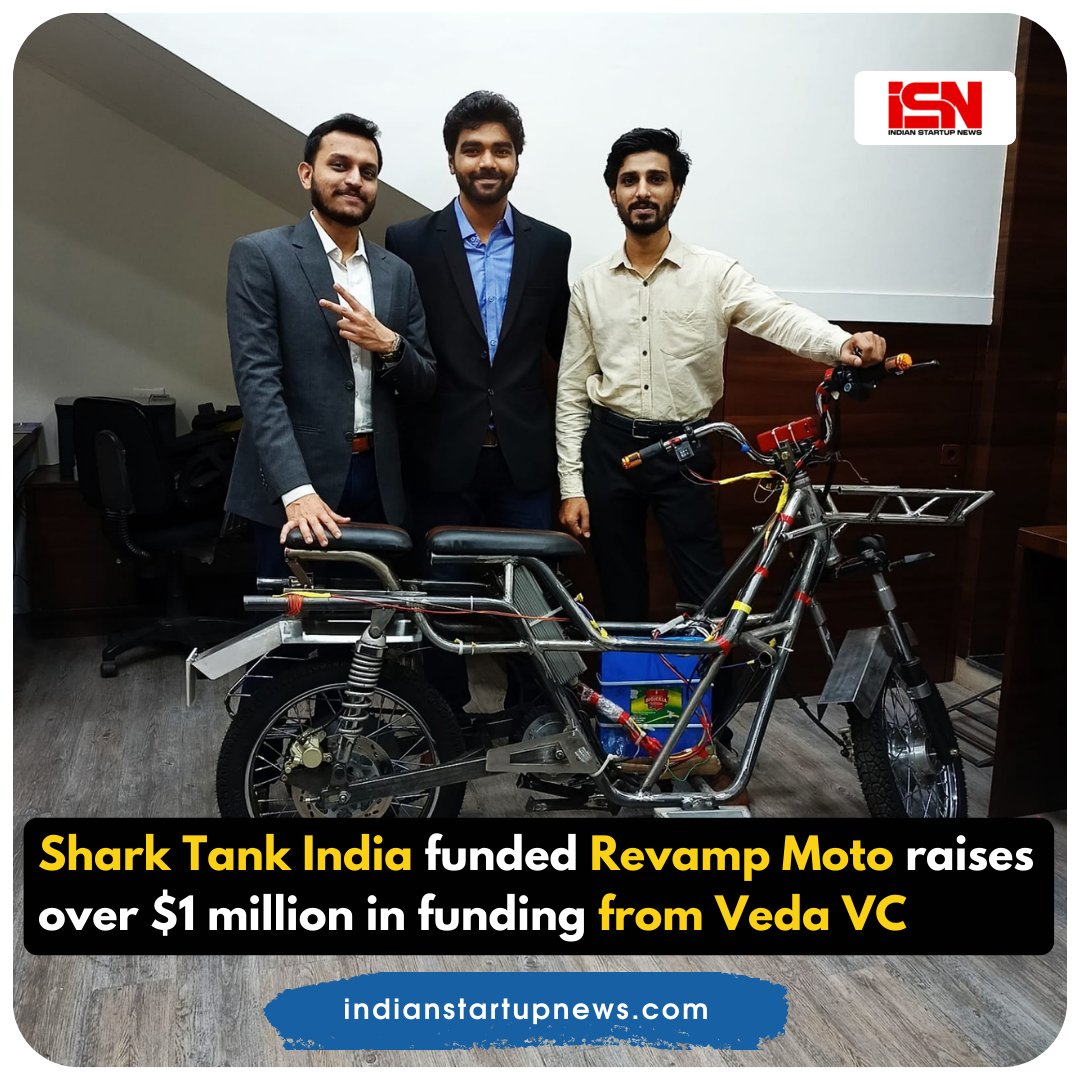 indstartupnews's tweet photo. Electric vehicle manufacturer Revamp Moto raises over $1 million in funding from investors, including Veda VC and Venture Catalysts.

#electricvehicles #revampmoto #funding #startup https://t.co/DA5jZIZPsB