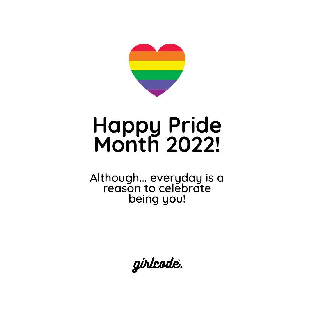 GirlCodedev's tweet photo. 🏳️🌈 A Very Happy Pride Month 2022 to everyone in our community!
Remember to celebrate being YOU everyday! ❤️
#womenwhocode #womenintech #womeninengineering #womenengineers #girlsintech #girlswhocode #diversityequityandinclusion #pridemonth #pride2022 #prideglobal #pride #community https://t.co/DG04shppI6