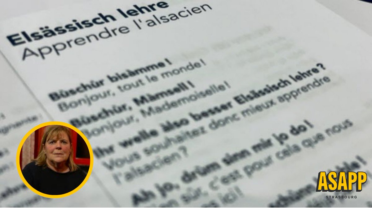 Chaque mardi soir et jusqu'à fin juillet, pendant 1h, Sabine Lapp-Burgard propose des cours d’#alsacien gratuits au Troquet des Kneckes, Grand rue. 
On a testé pour vous et spoiler : on y a trouvé une belle brochette de jeunes.

Plus d'infos : c.dna.fr/societe/2022/0…

#strasbourg
