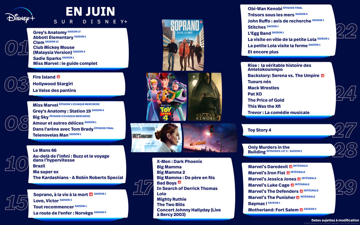 DisneyPlusFR's tweet image. - Toc, toc, toc !
- Qui est là ? 
- Le calendrier #DisneyPlus du mois de juin !