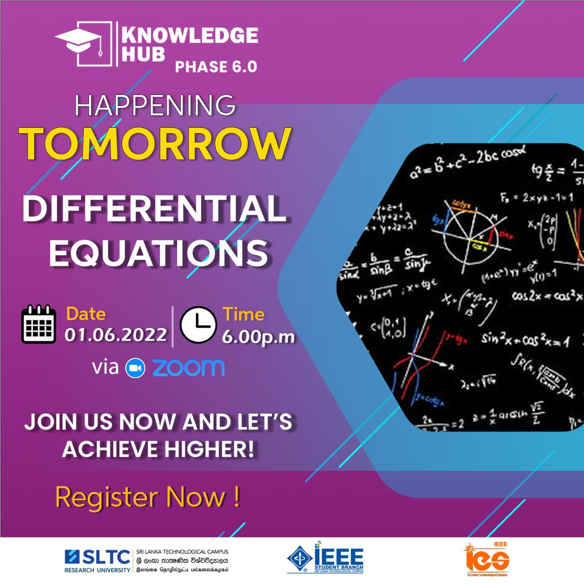 sltcieeeies's tweet photo. !!HAPPENING TOMORROW‼

🗓️ 1st June
⏰ Time : 6.00 p.m.
🖥️ Platform : Zoom

Grab this golden opportunity 🤩
Zoom link👇

Join Zoom Meeting
https://t.co/qW66OTAEJb

Meeting ID: 773 790 0440
Passcode: Ieee_2022

#IEEE #IES #SLTC #KnowledgeHub6.0 https://t.co/7wstnKmagr