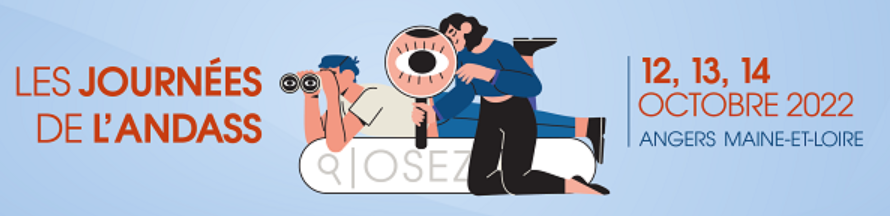 [SAVE THE DATE] 📝

🧐Retrouvez la  Journées nationales de l'ANDASS, sur la thématique suivante :

- OSONS un nouveau regard sur les solidarités -

📆 Le 12, 13 et 14 octobre 2022 
 📍  A Angers Maine-et-Loire

mailchi.mp/1e7f4ef857a6/r…

#evenement #andass #OsonsEnsemble