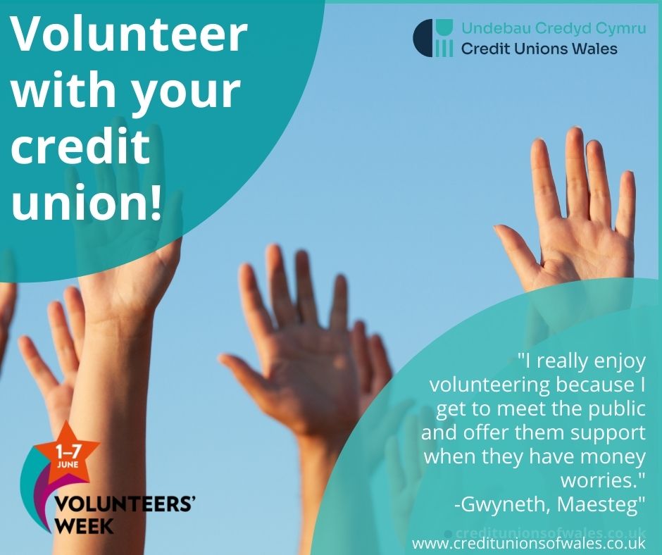 Volunteers Week (June 1-7) is the perfect time to celebrate the massive contribution credit union volunteers. We want to thank you all for your dedication, support and enthusiasm! creditunionsofwales.co.uk/credit-unions-… 
#volunteersweek #volunteering #thankyouvolunteers #creditunions