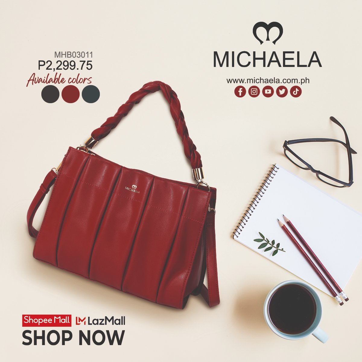 _michaela_ph's tweet photo. MICHAELA bag that matches your office outfit today and is ideal for your work belongings. Get yours right away!😍😘🥰🙏❤👜
#michaela16th
#iLoveMICHAELA
#michaela
#michaela2022
#MICHAELAMay https://t.co/dYiAlLXuEB