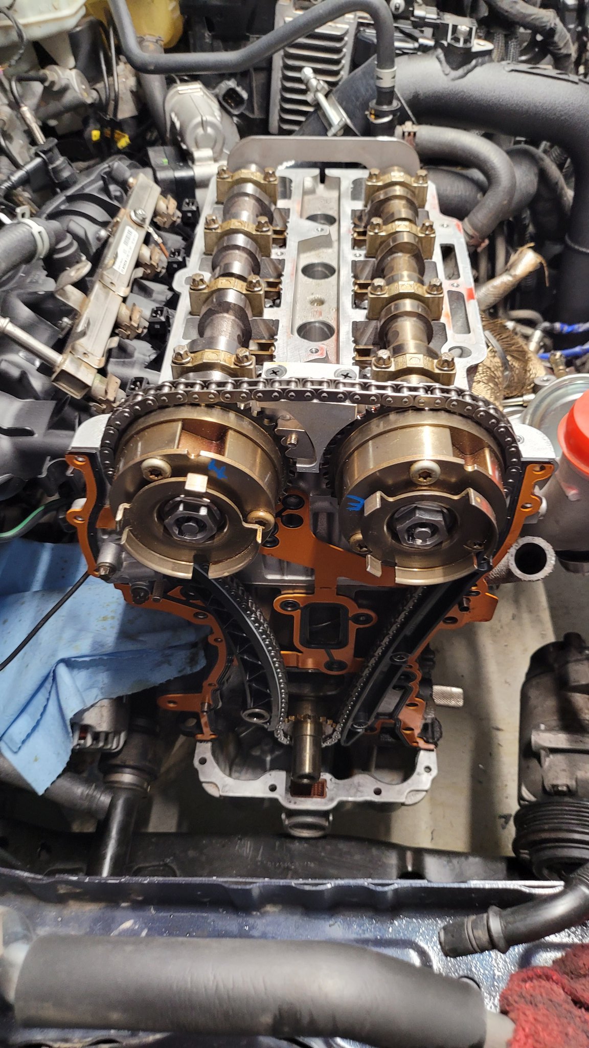 Camshaft Timing Chevrolet Cruze Timing Marks LOREADA Intake