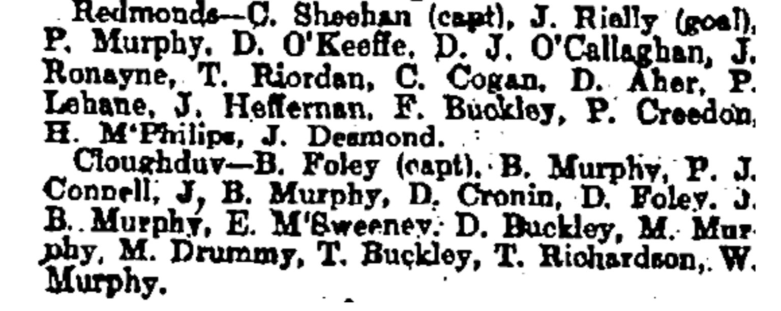 Cork Hurling History 🔴⚪️ on Twitter "The lineups that day were as