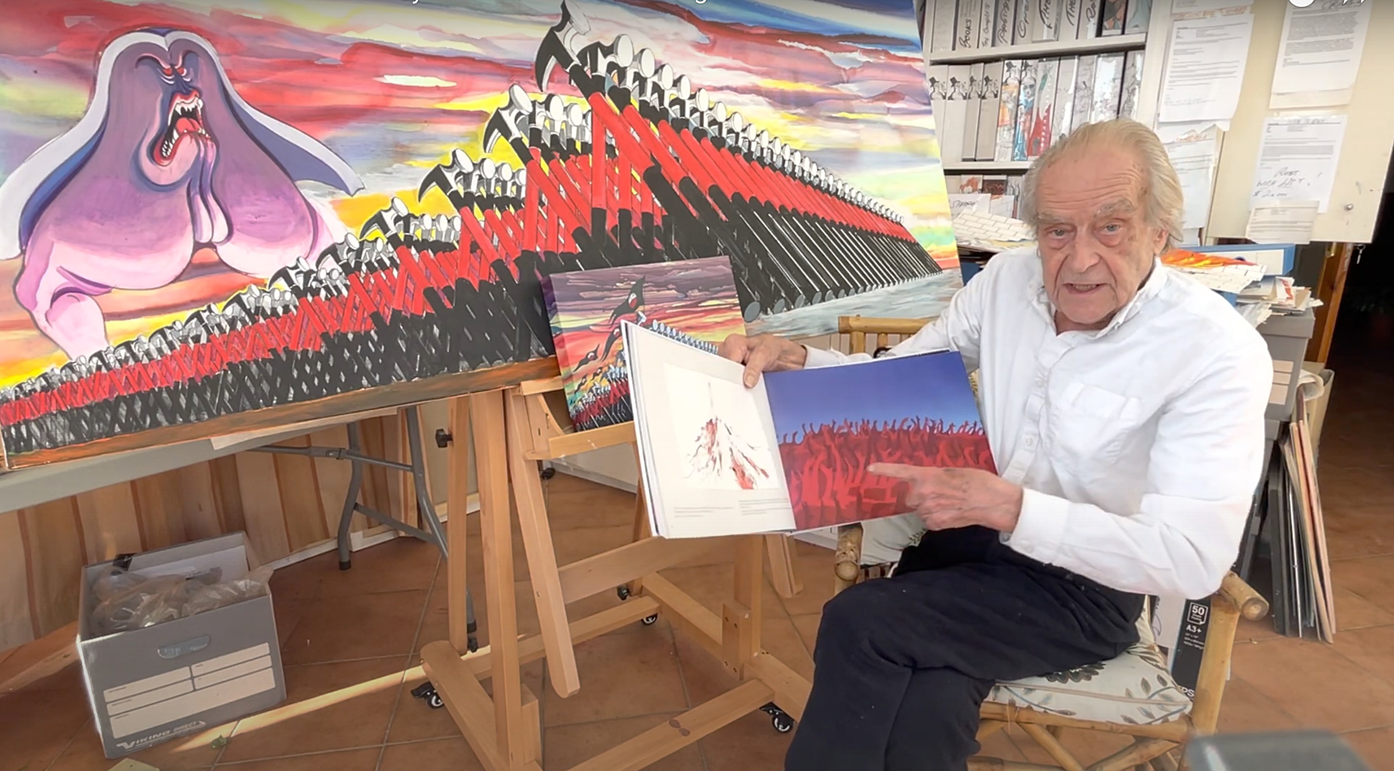 Pink Floyd on Twitter: "Please join us in wishing Gerald Scarfe a very  happy birthday. The cartoonist, illustrator &amp; designer first worked  with Pink Floyd in 1974 but is most noted in