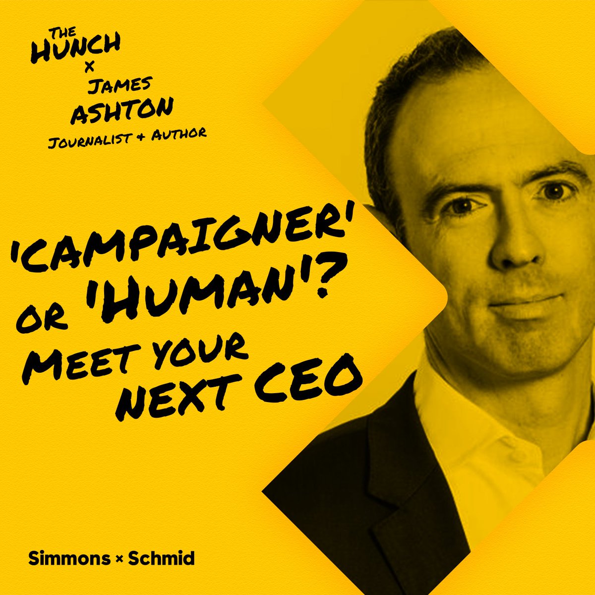 Easing in to the long weekend?  Grab a coffee and have a listen to <a href="/mrjamesashton/">James Ashton</a> with his 'hunch' about the new types of leaders who are making their mark.
shows.acast.com/hunch
<a href="/SimmonsSchmid/">Simmons x Schmid</a>