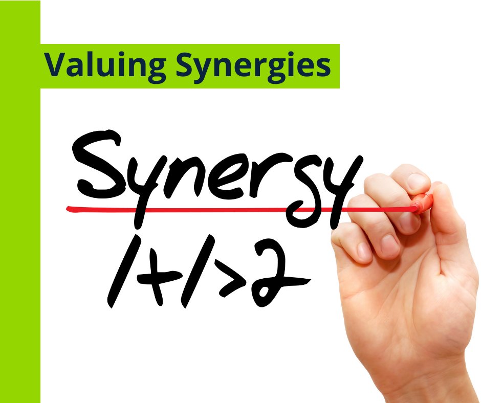 In M&amp;As, sellers want to maximize the sales price. The key is finding a buyer who appreciates the company’s #synergistic value. Learn more: ow.ly/8GZ250Jn6Yg
#valuation #synergy #assets