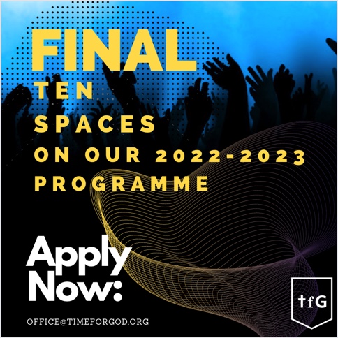 Calling all world-changers! We have ten spaces left on our 2022-2023 volunteering programme. 10-12 Months in one of our UK placement partners will change your life! Email: office@timeforgod.org for an application pack. #volunteersweeks2022