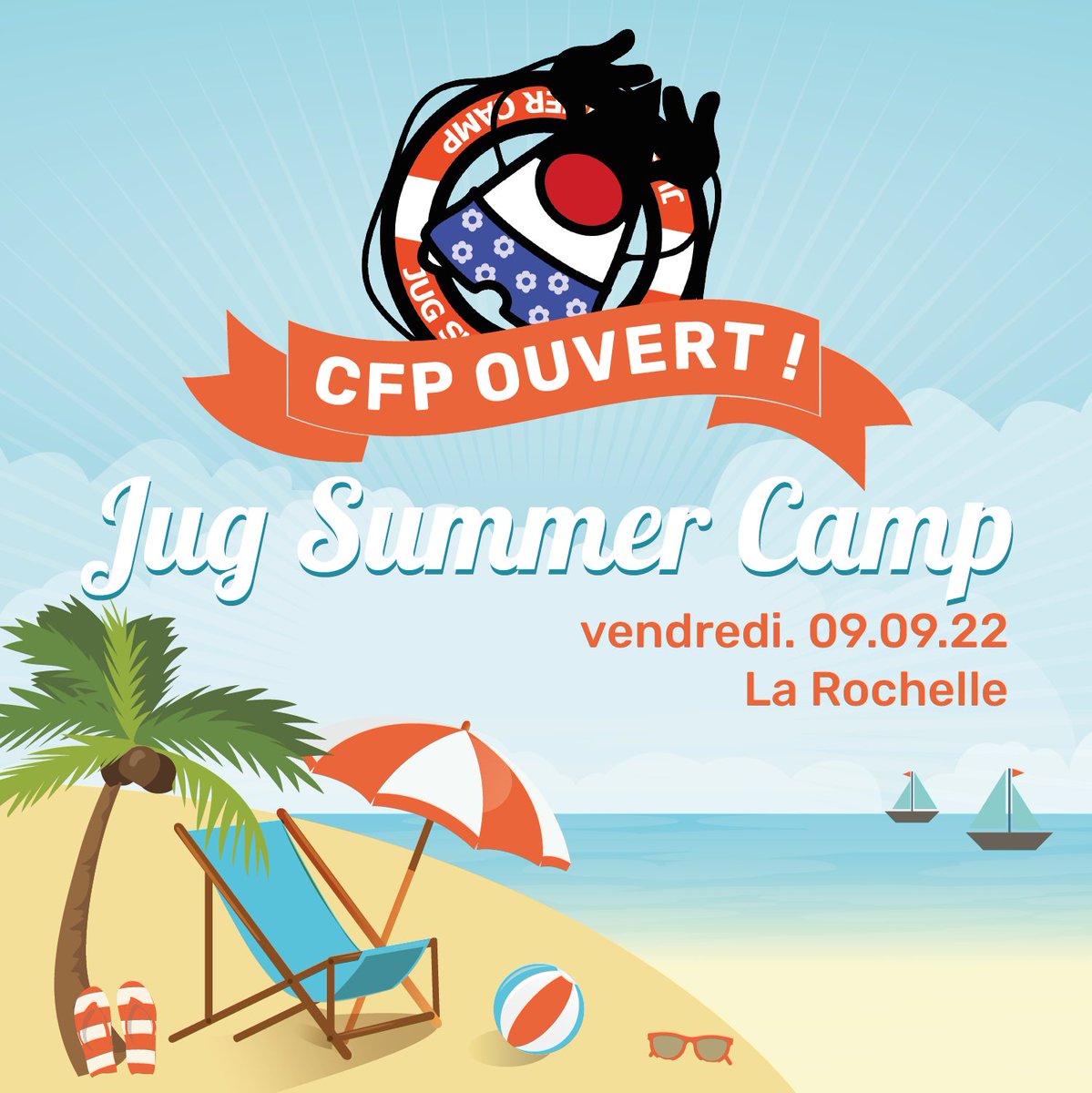 Il vous reste 1️⃣ mois pour participer au #CallForPaper du #JugSummerCamp 2022 !

On se verra à #LaRochelle ? 👨‍💻🗣🏖

#CFP #devconf <a href="/poitoujug/">Poitou-Charentes Jug</a> 
<a href="/SerliFr/">Serli</a> <a href="/OVHcloud_FR/">OVHcloud France</a> <a href="/github/">GitHub</a> <a href="/CleverConnect/">CleverConnect</a> <a href="/SonarSource/">Sonar</a> <a href="/ElasticFR/">Elastic FR</a>