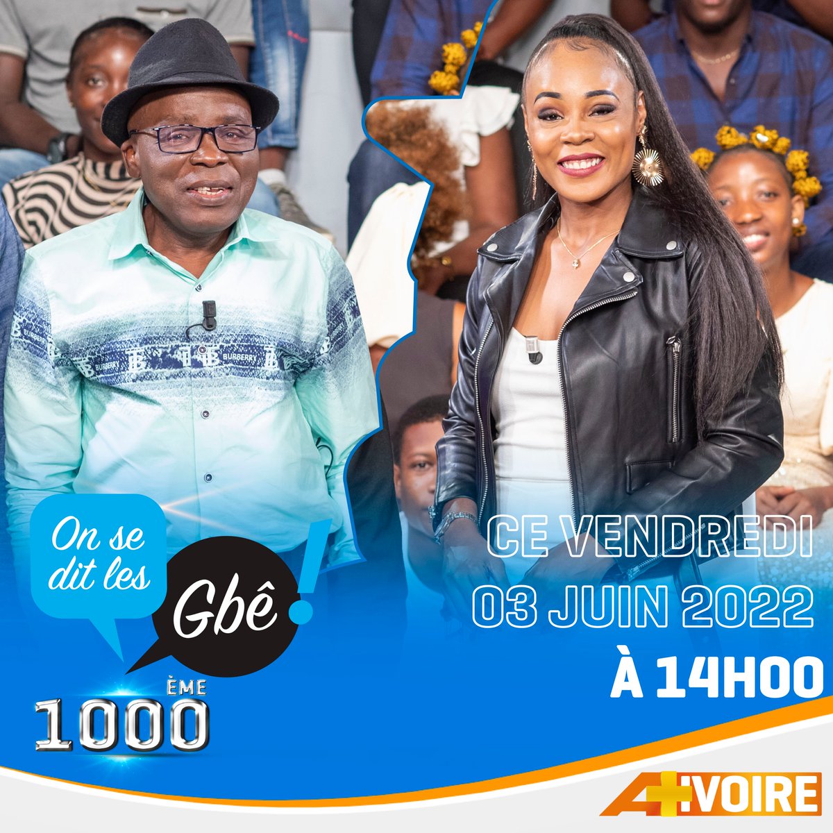 Le vieux père Gohou sera calé pour dire ses gbê face à Guehi Eve Sandrine, elle n’a pas sa langue dans sa poche , ce débat promet d’être méchant- méchant 😂😂
Et vous seriez-vous prêt à tout pour réussir ?
Ne manquez pas la spéciale  LA 1000eme ce Vendredi 03 juin à 14h00 #LesGbe