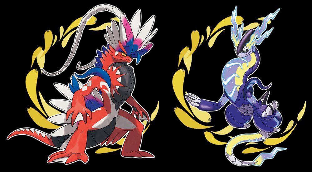 Serebii.net on X: Serebii Picture: Official images of Koraidon and  Miraodon, the Legendary Pokémon. Koraidon is exclusive to Scarlet and  Miraidon to Violet   / X