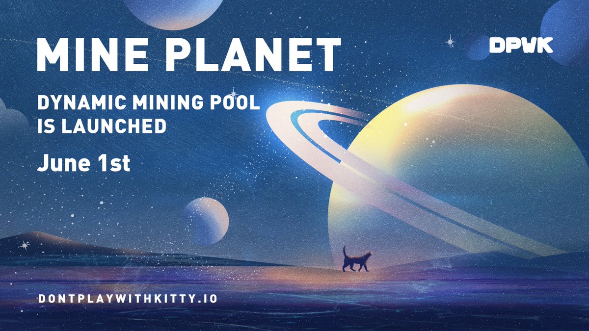 🎉Dear #DPWK Communities

🚀We are thrilled to announce the adjustment of #MinePlanet's mining output model, which will be changed to a dynamic pool output model

Details👇
medium.com/@DPWK_kreattie…

#GameFi