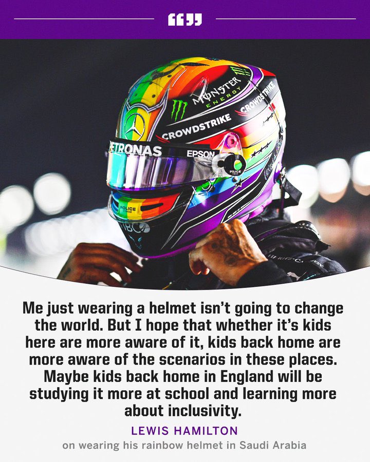 RT @SiirLewis: Lewis Hamilton on his pride helmet last year lets not forget https://t.co/DnqOedFjBM