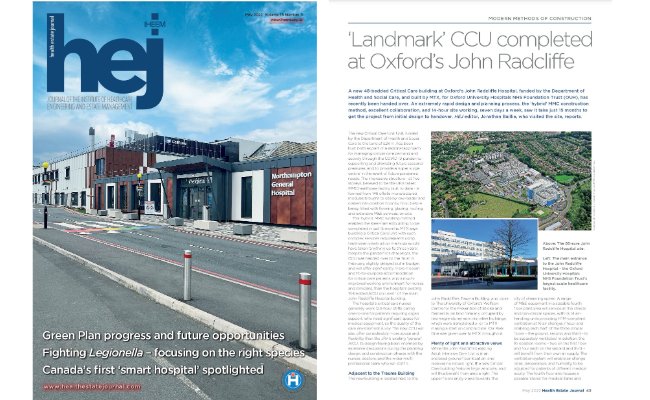 The latest @HEJMagazine takes an in-depth look at the new 48-bed Critical Care Unit at the John Radcliffe Hospital, Oxford. Based on a 'hybrid' MMC construction, the five-storey healthcare facility was delivered in just 18 months: bit.ly/39MDpV7