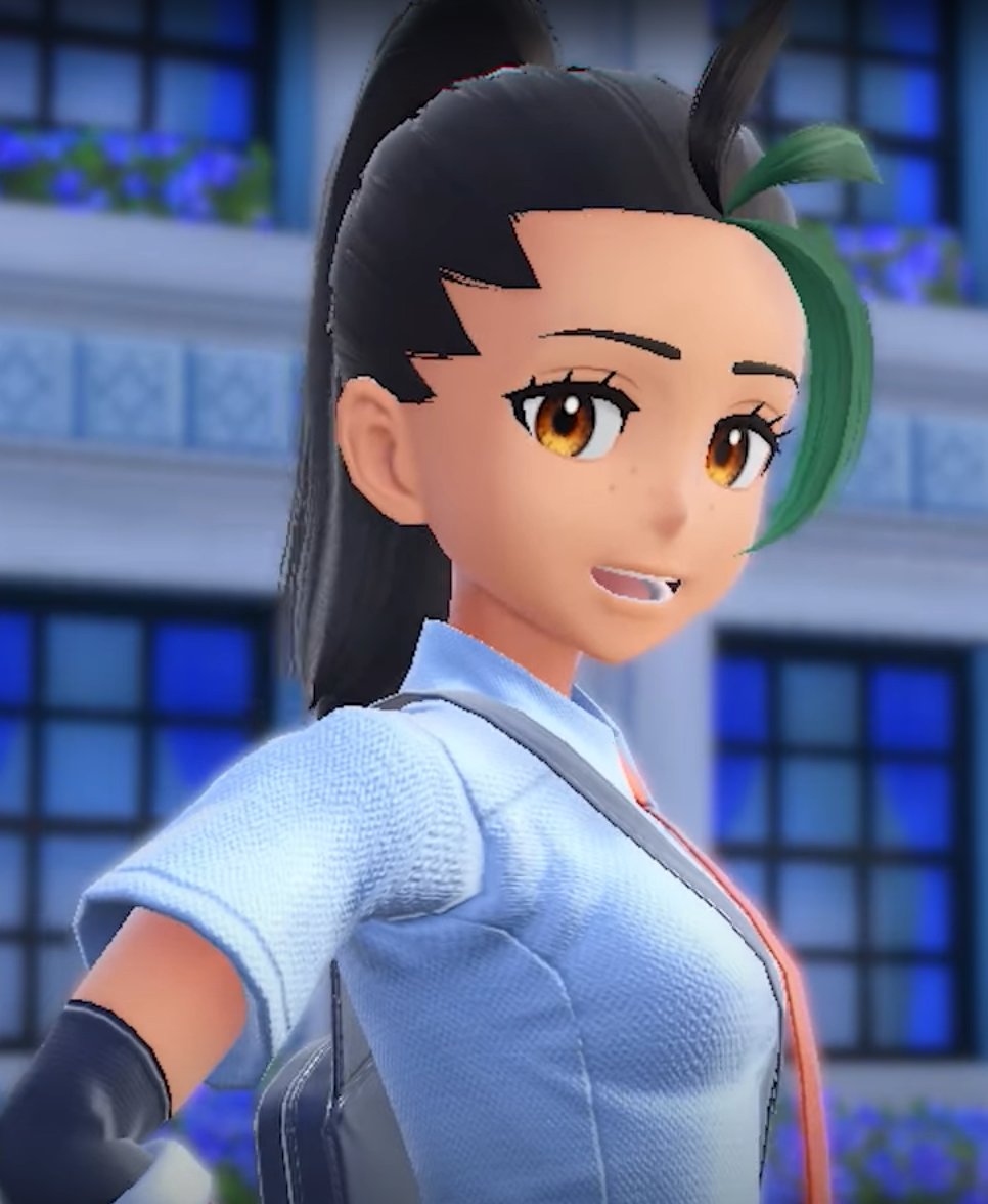 SutaBurr's tweet photo. her design is so cute what the FUCK #PokemonScarletViolet https://t.co/Do8jNCZXH8