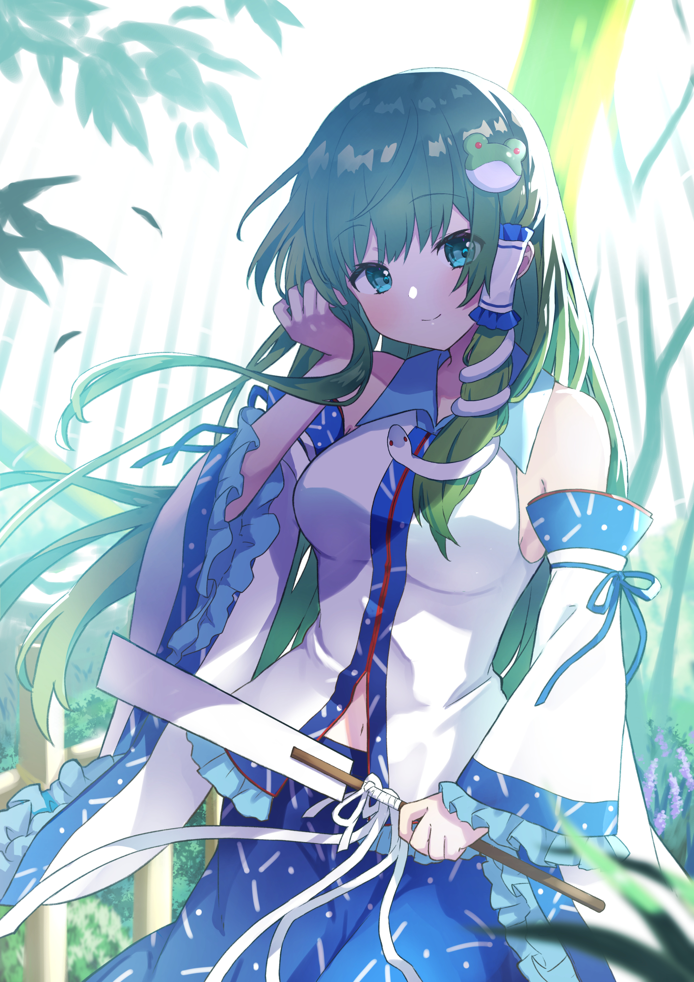 東方東風谷早苗プレイマット WVWQFTQV（キューズQ 1/8 東方