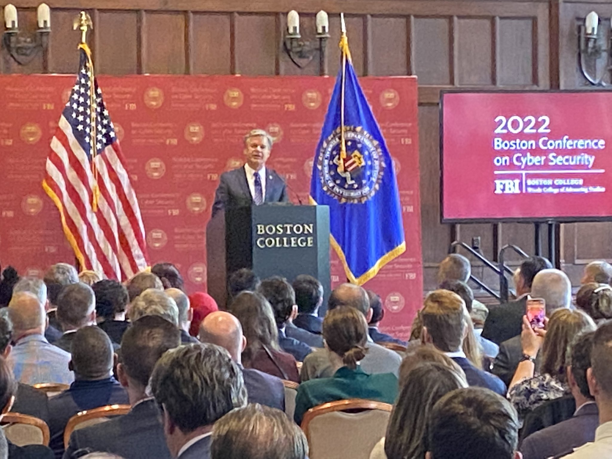 Matt Reed on Twitter "FBI Director Christopher Wray addressing the