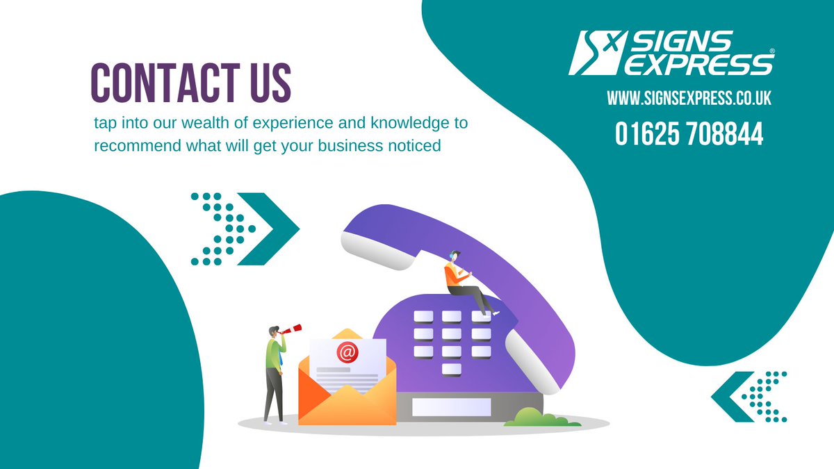 Contact us to discuss your requirements. You will be able to tap into our wealth of experience and knowledge to recommend what will get your business noticed.

☎️ 01625 708844 
💻 macclesfield@signs-express.co.uk

#BusinessGraphics #BusinessSignage #CheshireBusiness