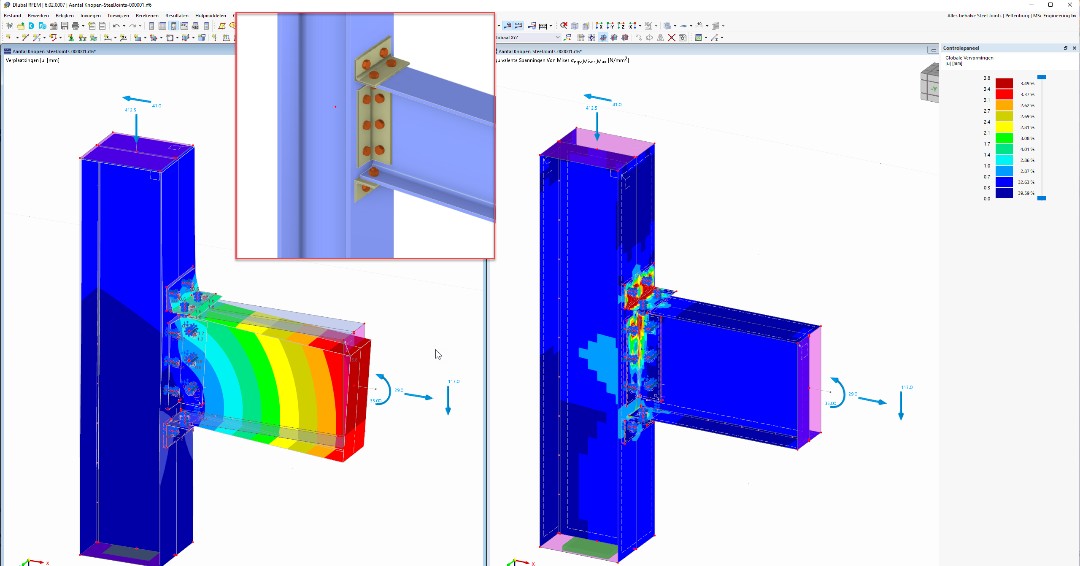 Wist je dat je van submodellen een nieuw model kunt maken in RFEM 6?

Bijvoorbeeld van een stalen verbinding zoals gemaakt met Steel Joints addon kun je een zogenaamd submodel maken die je vervolgens in RFEM 6 zelf kunt voltooien..
