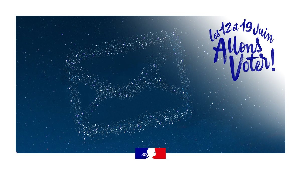 #Législatives2022 | Il y a des signes qui ne trompent pas.

🗳 Les 12 et 19 juin, allons voter !

Toutes les informations sur 👉 elections.interieur.gouv.fr