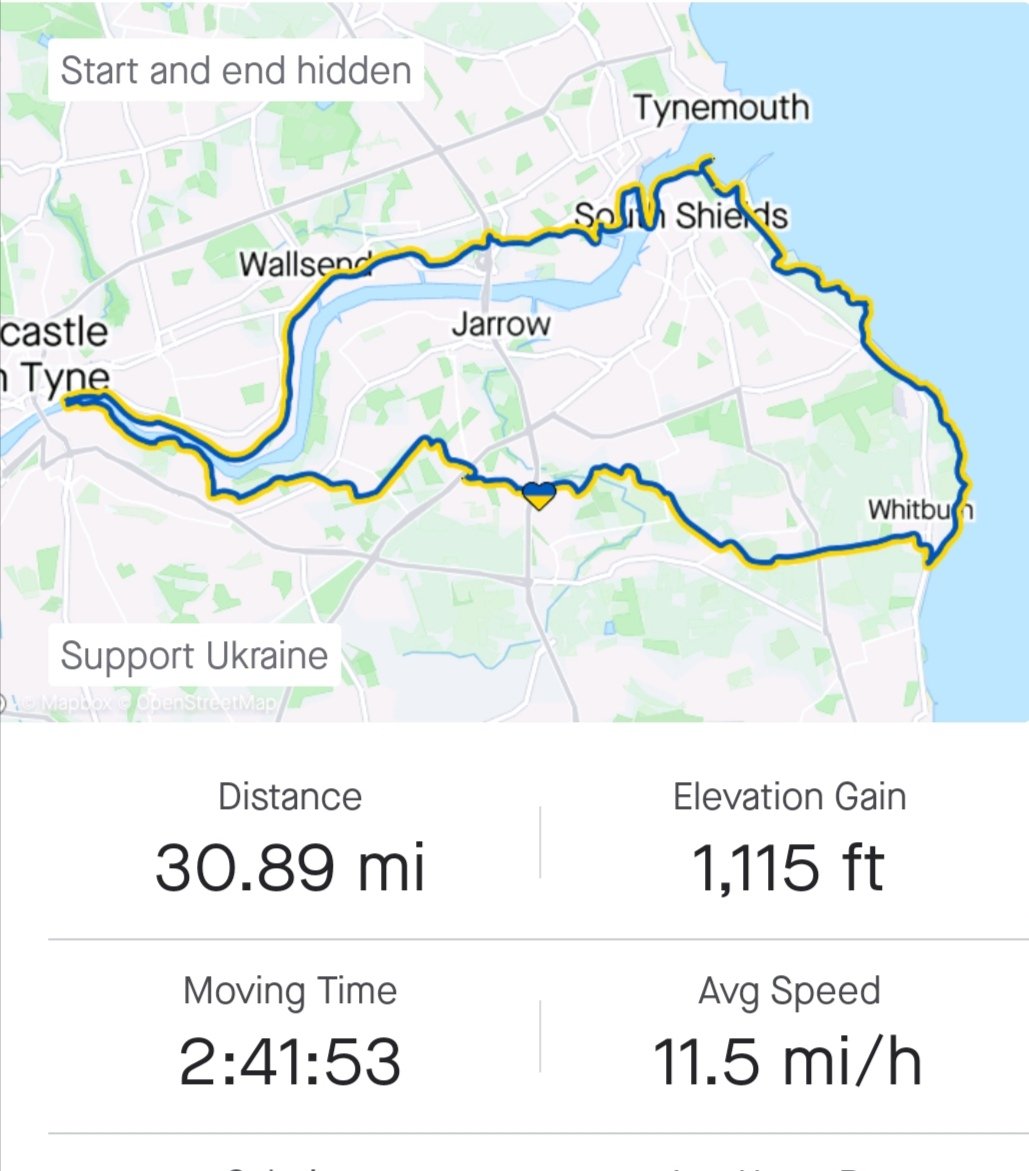evanglis's tweet photo. Easy wander around the North East today. Now let that be an end to the rain for a week please. #southtyneside #ukmtbchat #gtzaskar https://t.co/hYEwvBIaME