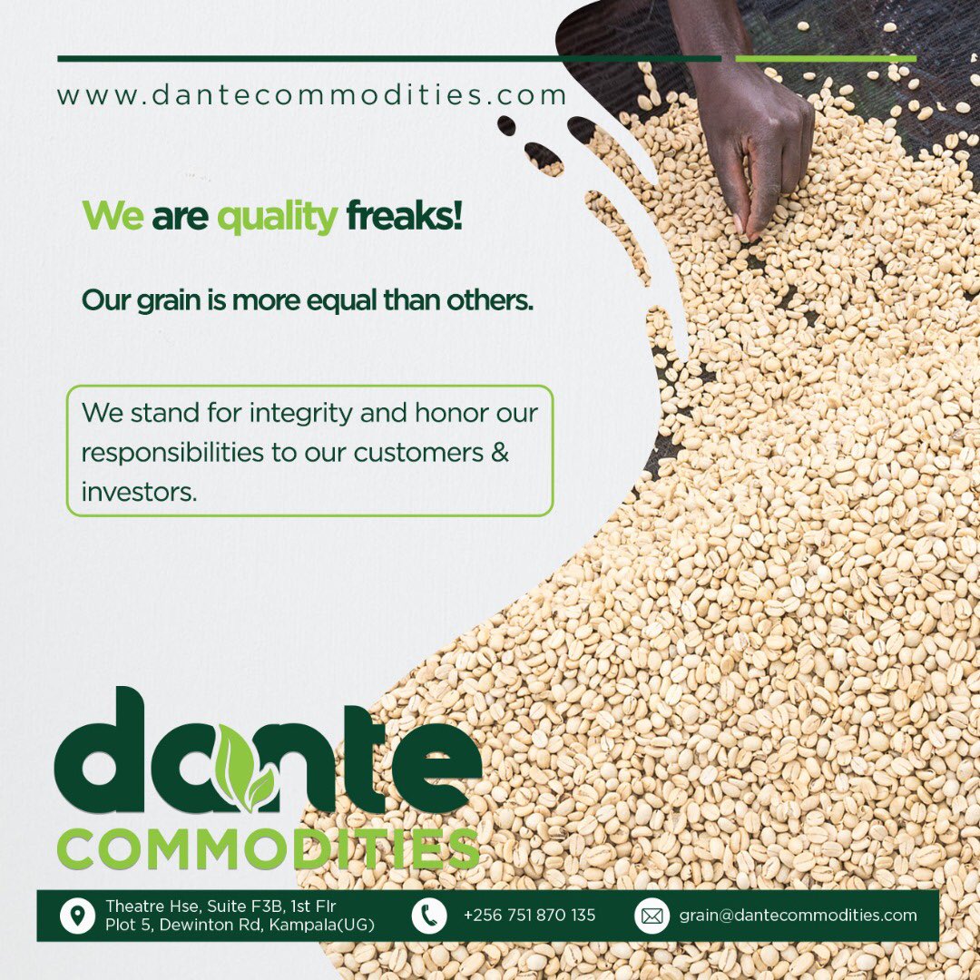 DCommoditiesUG's tweet photo. We are quality freaks‼️
Our grain is more equal than others, and that’s that on that.
We stand for integrity & honor our responsibilities to our customers & investors.
For your orders, call us on +256-751 870 135
🌐 https://t.co/uhSR4DydjD
#DanteCommodities #Grain #GrainNeeds https://t.co/Yc0wMFV679