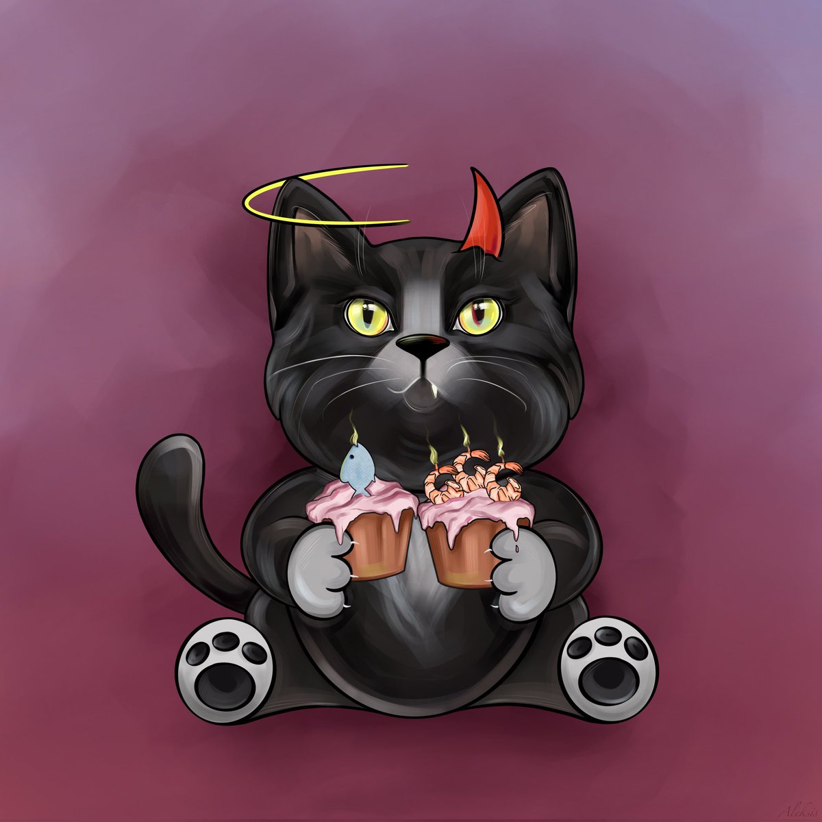 Aleksis_arty_'s tweet photo. It is always said that a person has two sides. Turns out this applies to cats too. On his birthday, Mr. Chester could not decide which part of his nature prevailed this year. But isn't that a reason for a double serving of delicious treats?
#MrChester
https://t.co/qAeqDqH7Of https://t.co/yUuhVPybHW