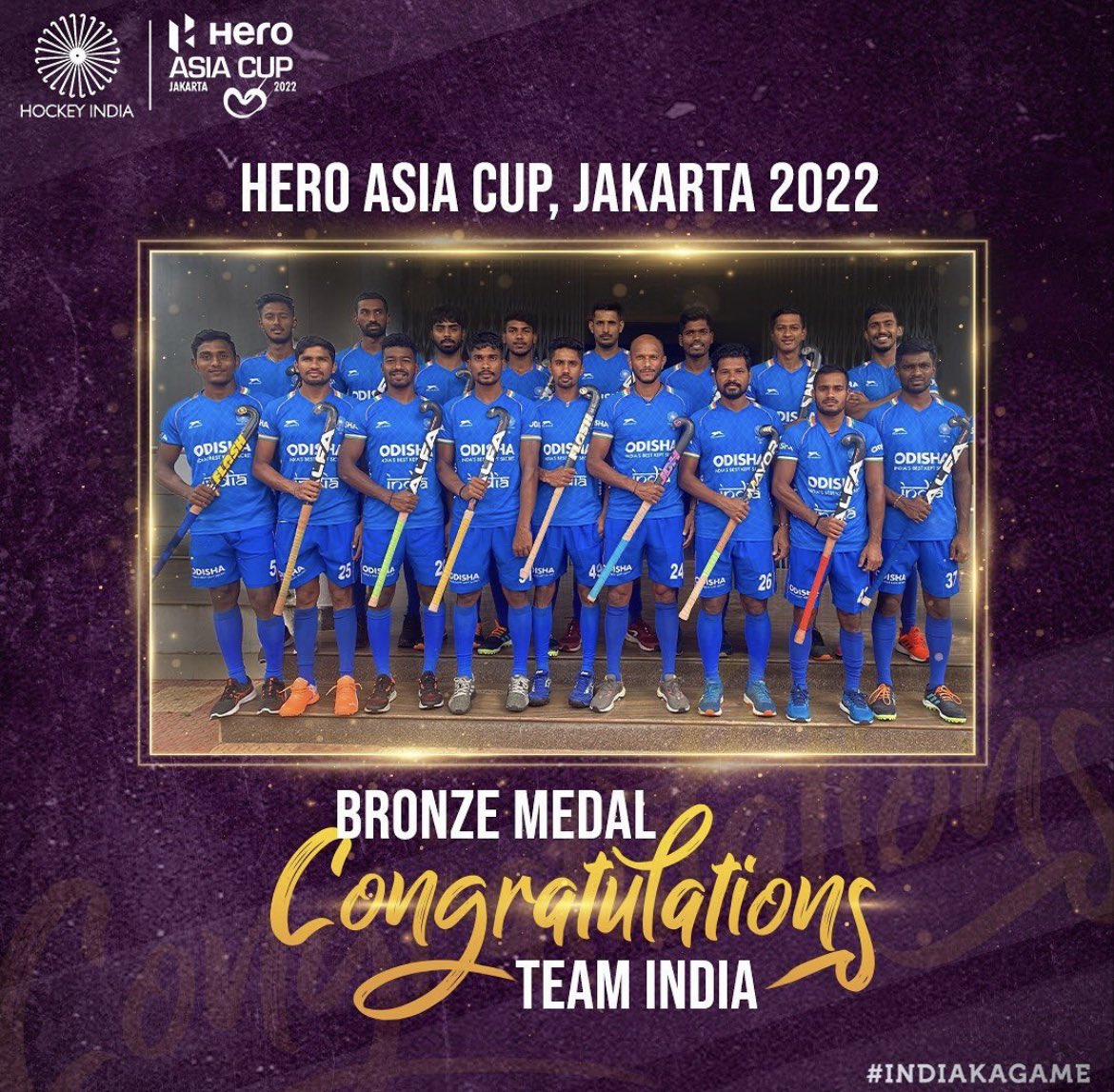 lalithockey's tweet photo. Congratulations for the Bronze medal 🥉👏 https://t.co/KNDpbOP2z3
