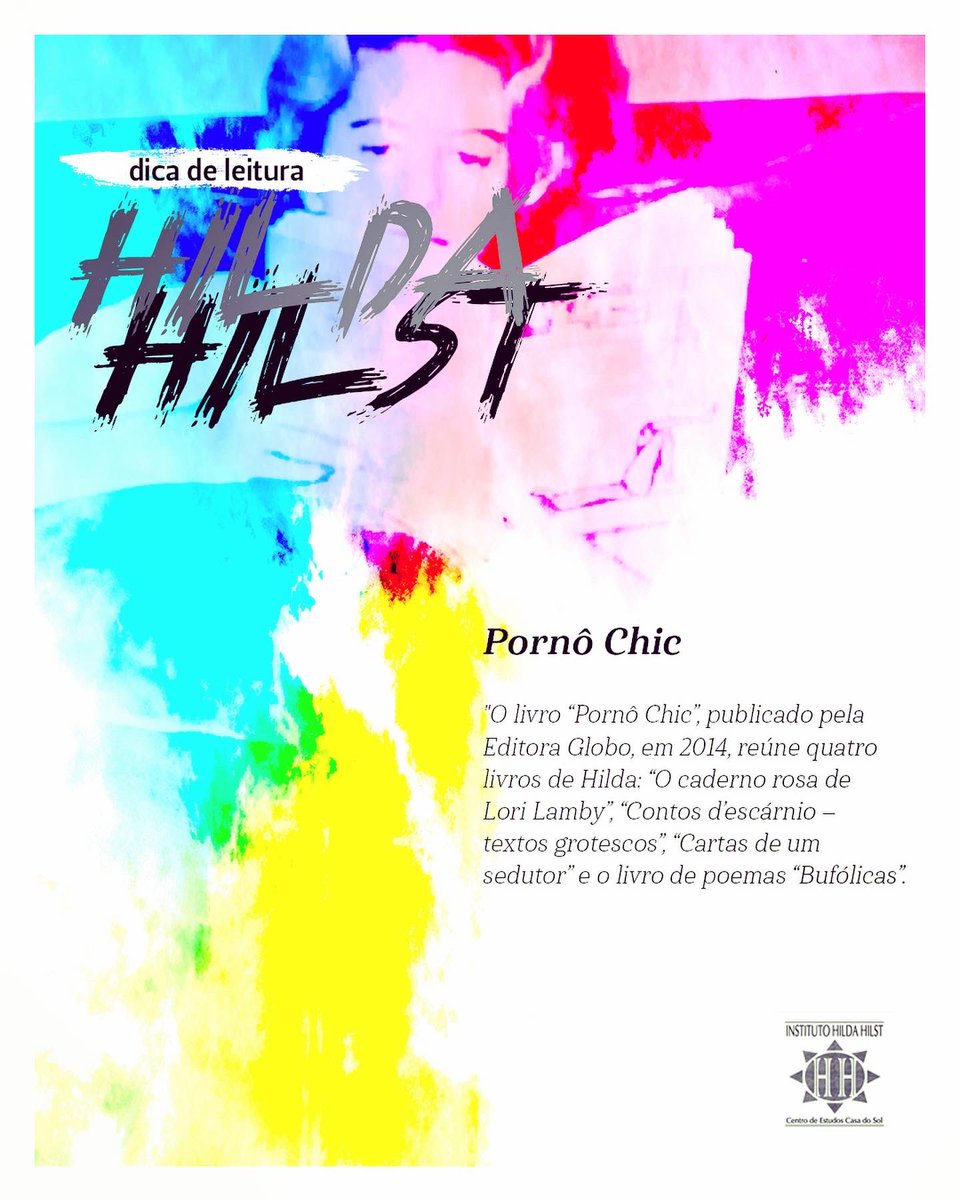 InstHildaHilst's tweet photo. 💁🏽‍♀️ Você conhece a edição de Pornô Chic lindamente editada e em catálogo pela Globo Livros / Biblioteca Azul? Não? 

Então, corre na livraria ou busca na internet? Ta esperando o que? 🚀 #quemlêviaja #poesia #hildahilst https://t.co/4TA5ybsqcN
