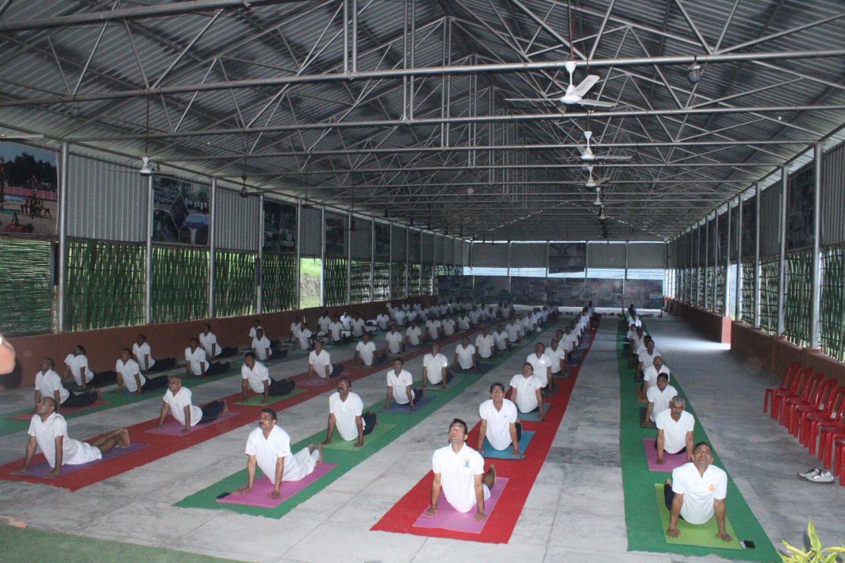 Yoga sessions conducted at RTC, Kimin, Arunachal Pradesh.

#YogaAmritMahotsav
#InternationalDayOfYoga2022
#Yoga
#AzadiKaAmritMahotsav 
#IYD2022
#YogaForHumanity