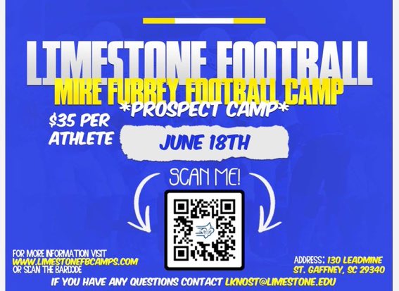 June 18th - it’s going down! Individual & team settings - an opportunity to continue to perfect your craft. I heard @cotcheryfoundat has a few routes in him. DBs - where you at?