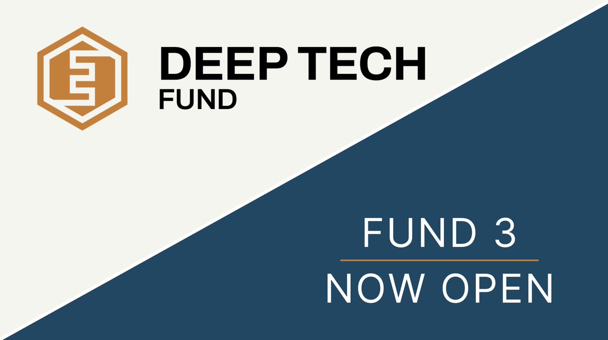 The Deep Tech Fund is back! Open now through 10/1/22 🚀 

Learn more: av-funds.com/3MiKz1f