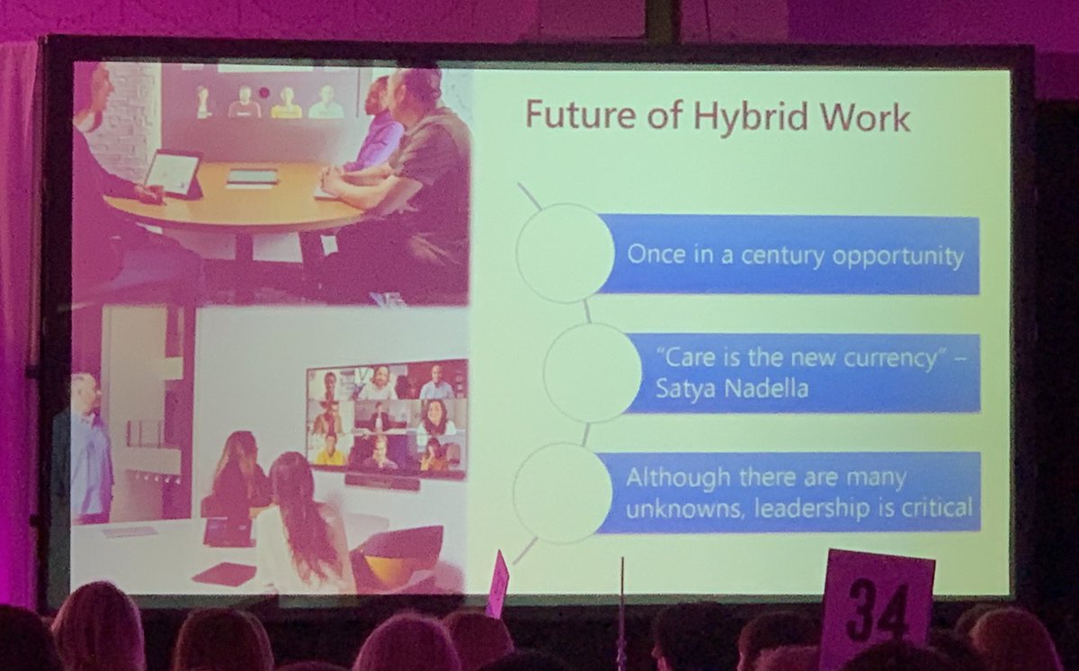 Signs of positive things to come: “care is the nee currency” Lisa Dillon, Microsoft  #ExecutiveWomenGathering2022