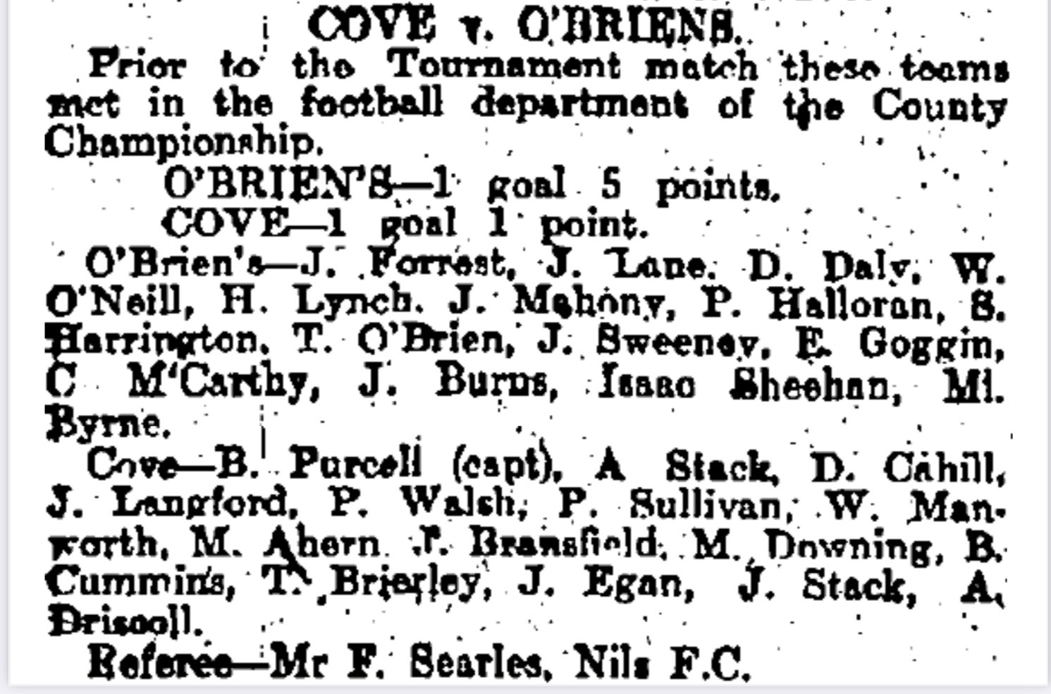 Cork Hurling History 🔴⚪️ on Twitter "The Senior Football contest was