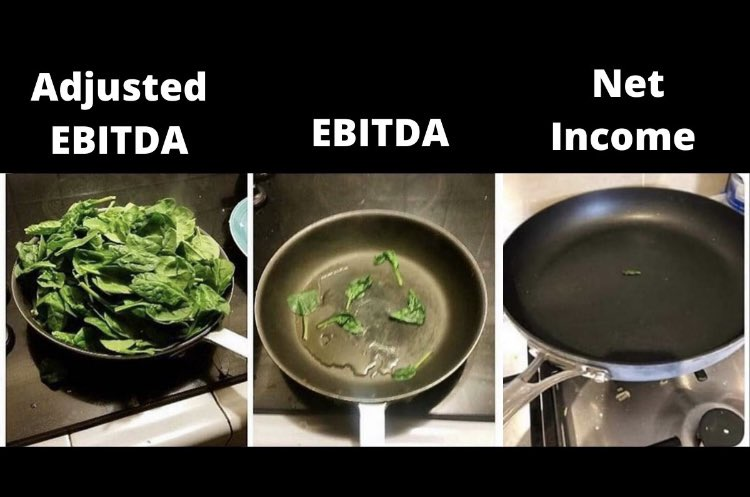 GaliciaInvestor's tweet photo. " Cada vez que escuche la palabra EBITDA, puede sustituirlo por ganancias de mierda" - Charlie Munger

(Aprovechando la imagen que me han enviado en un grupo de Whatsapp y me ha hecho mucha gracia 😂😂) https://t.co/WFwlIAtaFH