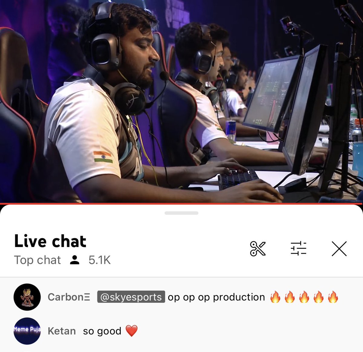 skyesportsintl's tweet photo. @Kremer32 @LEGDAY The Voice of Skyesports Champions Series - Chennai ❤️🫶🏽
#WelcometoSA #SpreadPositivity https://t.co/A20FJzMDNk