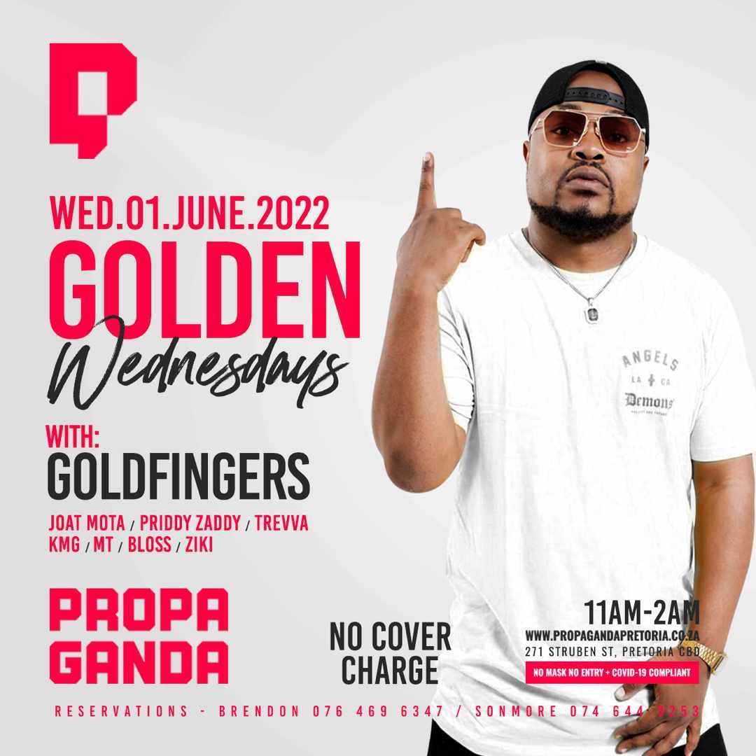 Best believe <a href="/GOLDFiNGERS_RSA/">GOLD</a> is gonna be doing the things later on I so wanna witness the vibe cause I know it’s gonna be epic out <a href="/PropagandaPTA/">Propaganda Pretoria</a> trust me you don't wanna miss out #GoldenWednesdays 💥