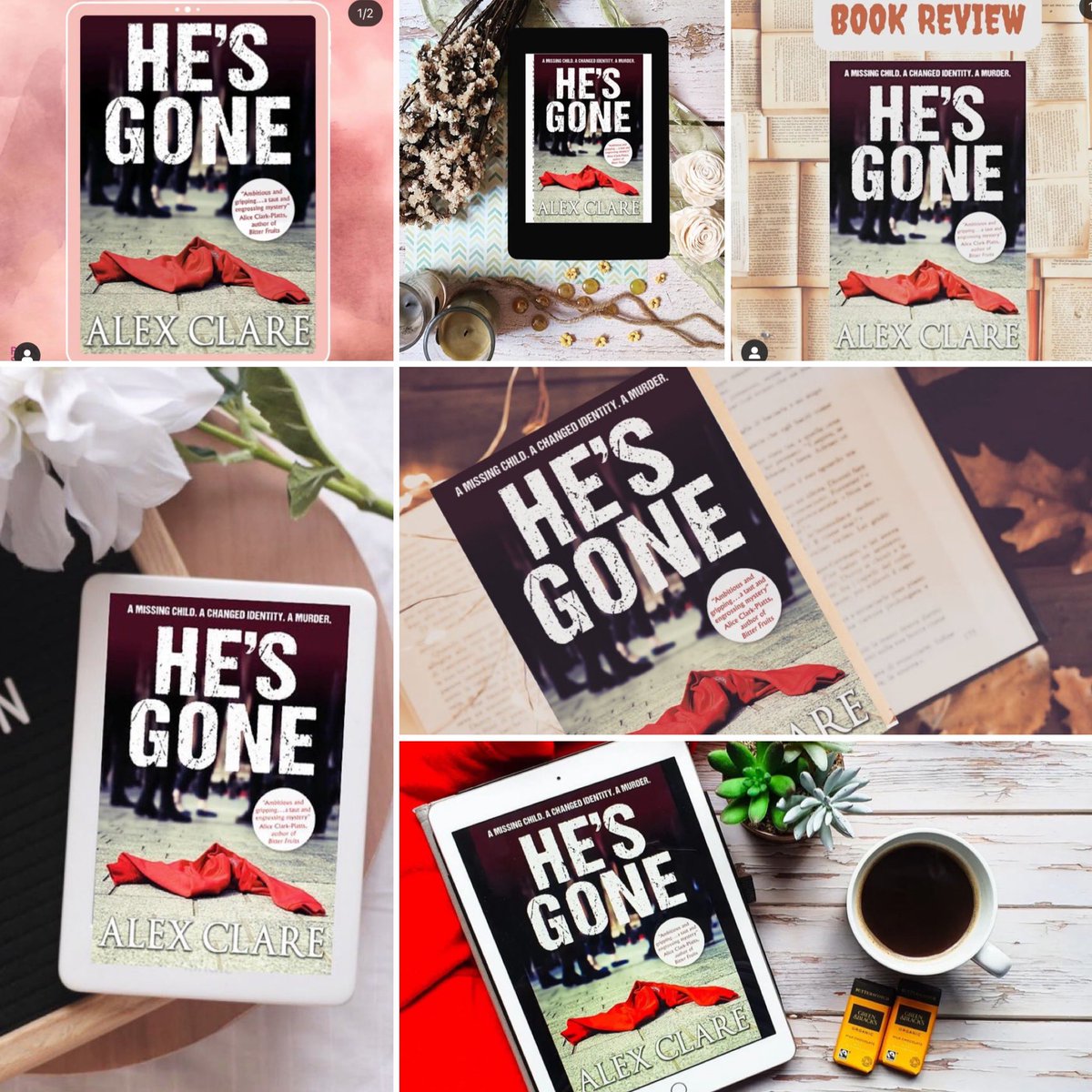 A huge thank you to all the bloggers & bookstagrammers for all their beautiful photos and reviews for He’s Gone by @_AlexandraClare . We have loved reading all your thoughts & how much the character of Robyn really touched you all! Thanks to @Lovebookstours for organising!