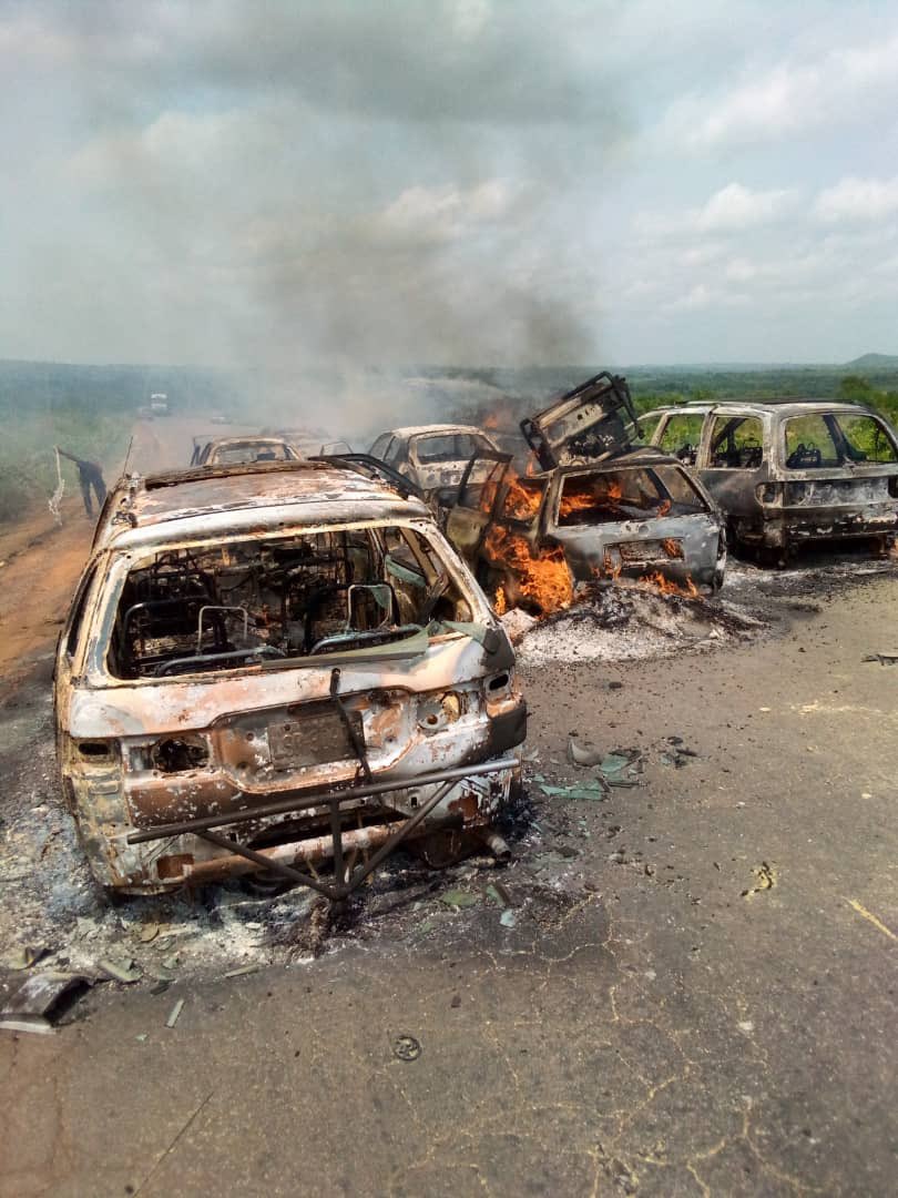 Terrorists along Kaduna-Birnin Gwari Highway,North West Nigeria;an evil that we must relentlessly continue to fight and defeat.