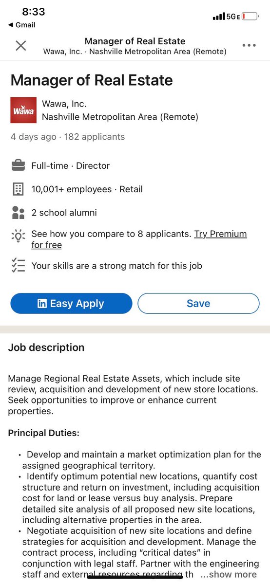 Came across this job posting on <a href="/LinkedIn/">LinkedIn</a>. Okay so…<a href="/Wawa/">Wawa</a> I need answers. What does this mean? Don’t play with my heart this way. #GottaHavaWawa