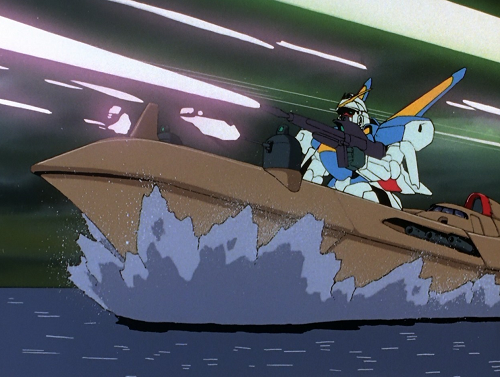 Vガンダム／V2ガンダムの機体特性を活かした変則的な戦闘を披露した