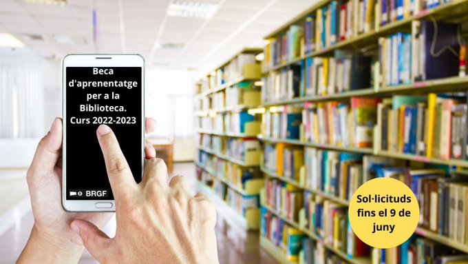 BibliotecaBCUM's tweet photo. 👉 Beca d'aprenentatge per a l'estudiantat de la UPC
a la biblioteca del @CampusManresa per al curs 2022-23
Sol·licituds: fins al 9 de juny (codi 7101) a🔗https://t.co/1OAFHJbHhS
📷 @bibliotecaCN #upclibraries #bcum #bibliotecabcum https://t.co/ScrIEmyGxr