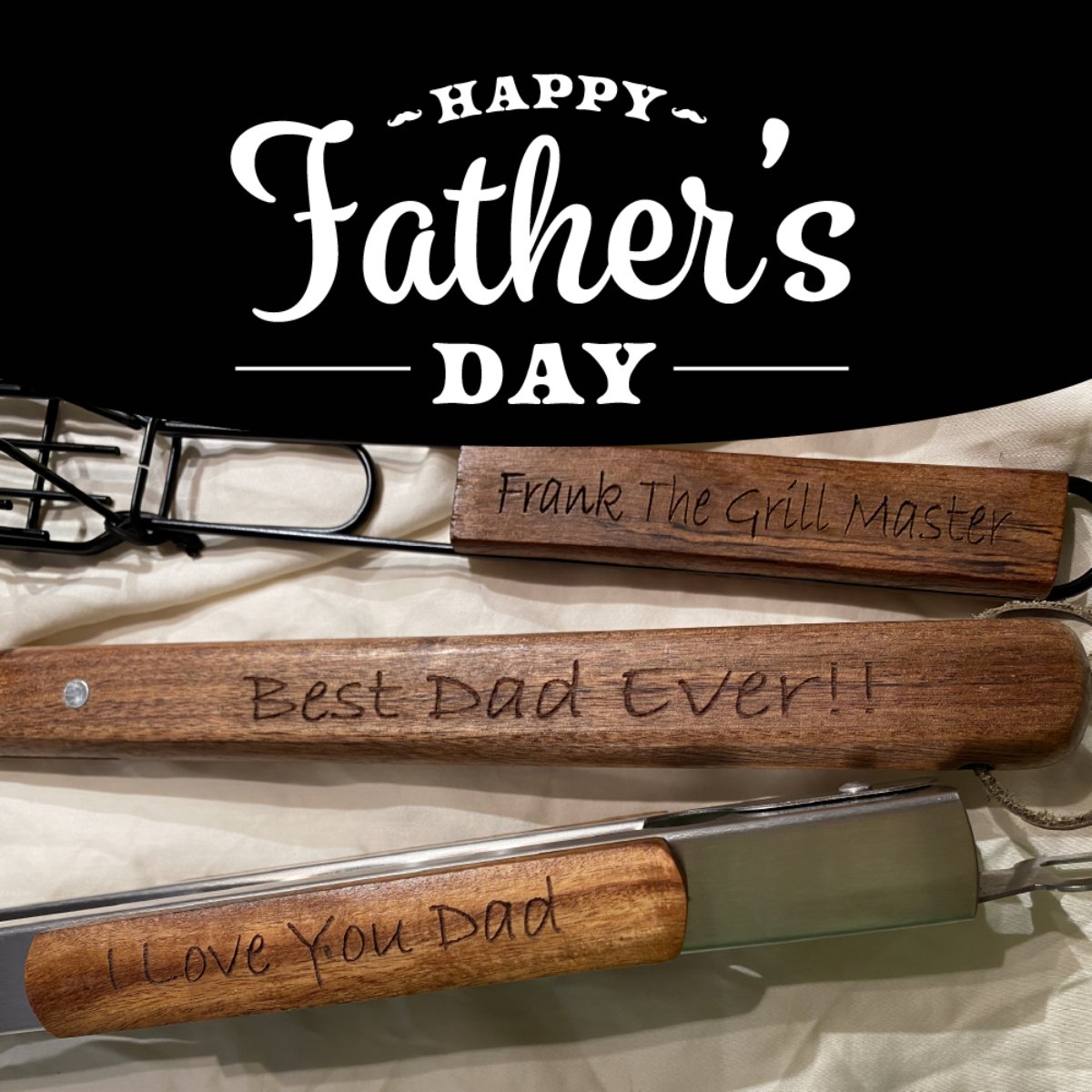 EngraveAll's tweet image. Give Dad's favorite tools a loving message this Father's Day! Give us a call at (734) 652-0783 to get started.  #EngraveItAll #USA #CustomEngravedGift #FathersDay